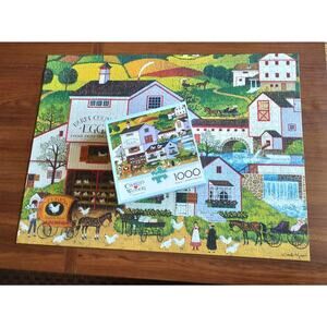 CHARLES WYSOCKI 1000 PIECE JIGSAW PUZZLE "Virginia's Nest" with poster